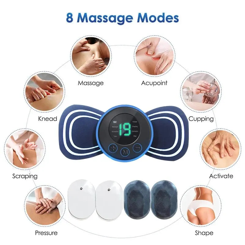 Back and Shoulder Massager With Pad and Remote