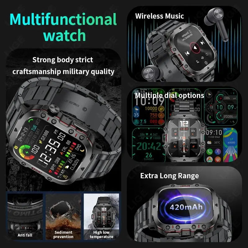 Sports Fitness Smartwatch For Men