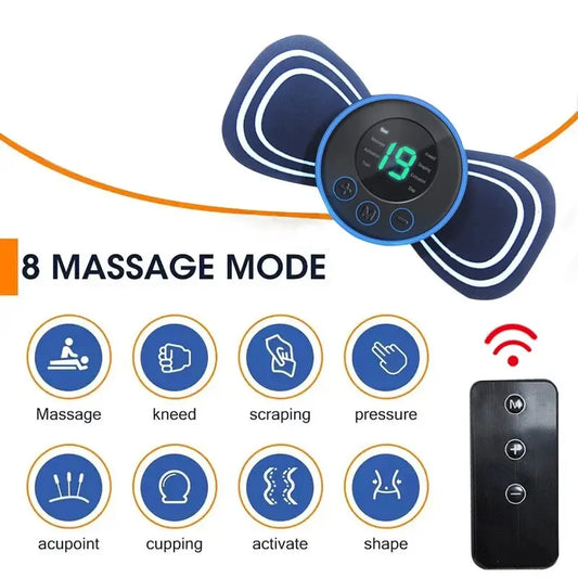 Back and Shoulder Massager With Pad and Remote