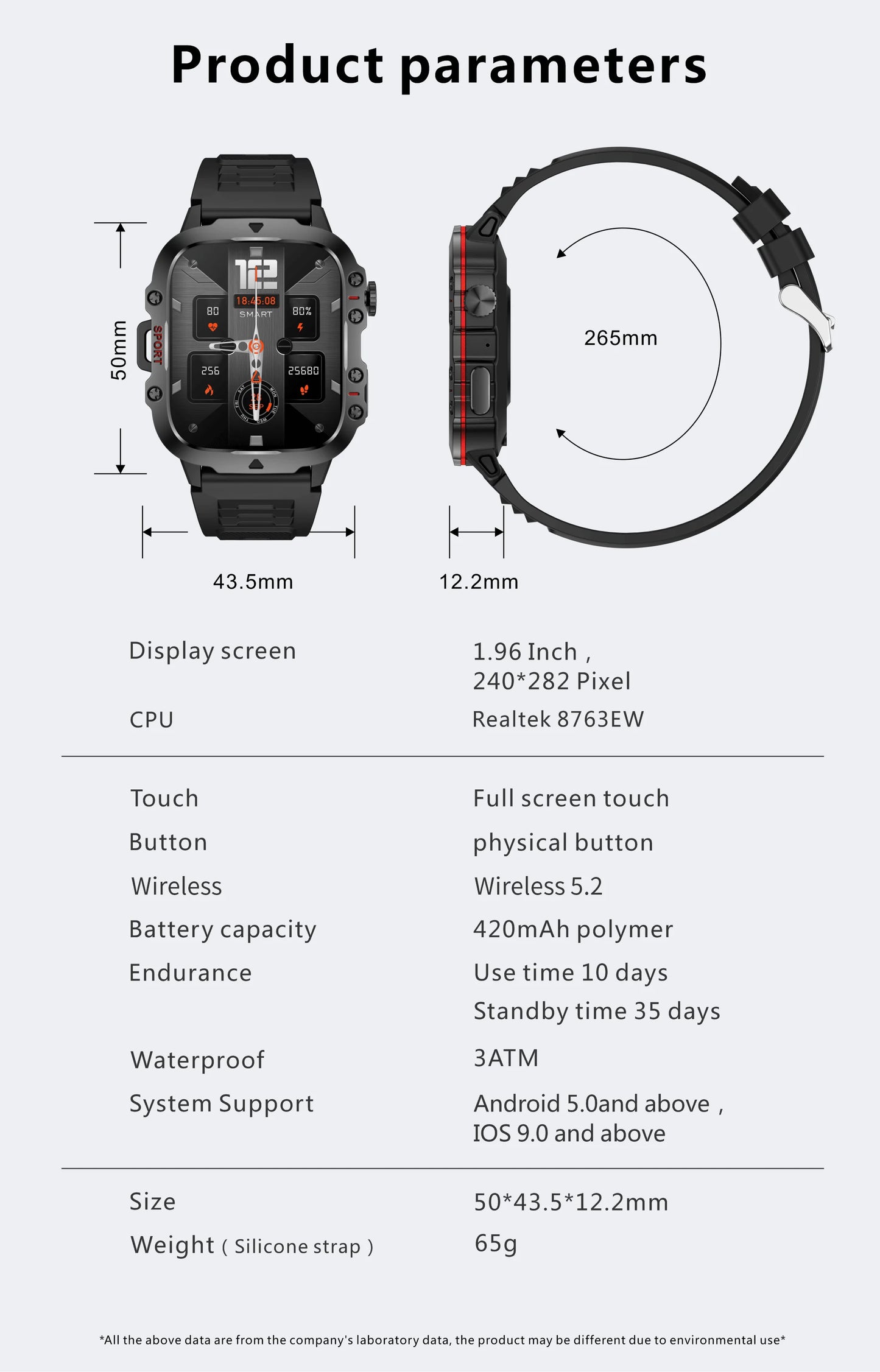 Sports Fitness Smartwatch For Men